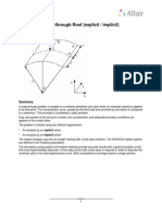 Example 2 - Snap-Through Roof (Explicit / Implicit)