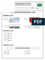 Aval. Diagnóstica de Port - 2º Ano - Fev - Aluno