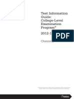 Test Information Guide: College-Level Examination Program 2012-13