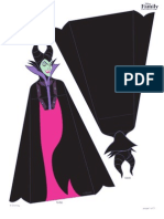 Maleficent Halloween Craft Papercraft SF Printable 0912 FDCOM