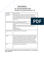 Goal Setting Name of Group: Environmental Care