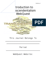 Introduction To Transcendentalism Webquest