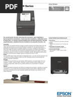 Epson TM T20II Series Ficha Técnica