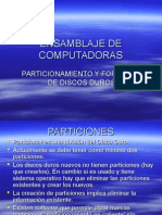 SESION Particionar y Formatear