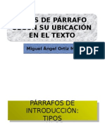 Tipos de Párrafos 