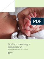 Newborn Screening Info For Health Care Providers June 2009