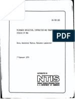 1974 - (4 (5&1) PGS.) - Microwave Reflection, Diffraction and Transmission Studies of Man (Naval Aerospace Medical Research Laboratory)