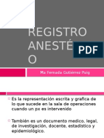 Registro Anestésico