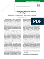 Bioquimica La Importancia de Las Areas Basicas en La Odontologia