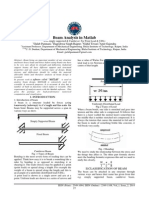 Beam Analysis in Matlab