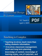 Instructional Design D. Lemon