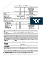 Product Specifications: Skim Milk Powder