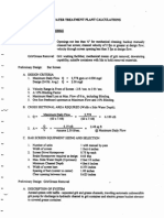 Wastewater Treatment Plant Calculations