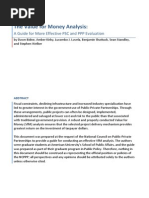 Value For Money Analysis