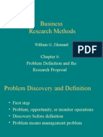 Business Research Methods: Problem Definition and The Research Proposal