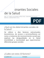 Determinantes Sociales de La Salud