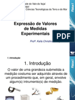 2 - Expressão de Valores de Medidas Experimentais#