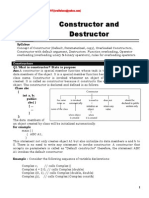 Chapter 3 Constructors and Desctructors