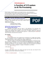 Chapter-7-Basic Function of IO System Basics & File Processing