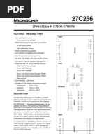 256K (32K X 8) CMOS EPROM: Features Package Types