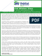 Habitat World Water Day PDF