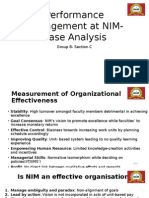 Performance Management at NIM - Case Analysis