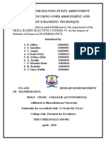 A Fuzzy Assignment Problem Using