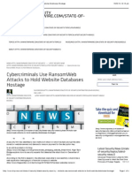 Cybercriminals Use RansomWeb Attacks To Hold Website Databases Hostage