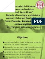 Placenta, Liquido Amniotico, Cordon Umbilical