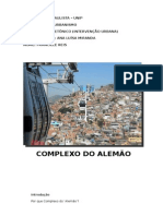 Leitura Projetual - Complexo Do Alemão