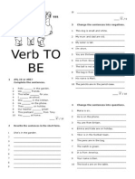 Verb TO BE: 3 Change The Sentences Into Negatives