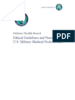 Ethical Guidelines and Practices For U.S. Military Medical Professionals