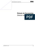 Relação de Ferramentas Especiais