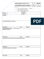 QF-150 - CAPA (Corrective and Preventive Action)