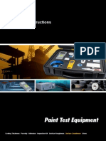 Dust Test Data Sheet