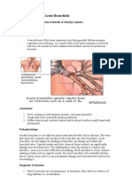 Acute Bronchitis