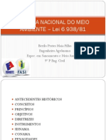 Aula 01 - Política Nacional Do Meio Ambiente