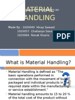 Material Handling: A Power Point Presentation On