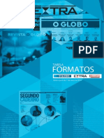 Tabela de Formatos Gráficos Do Jornal Extra e o Globo