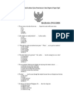 Bahasa Inggris: Kumpulan Soal Latihan Ujian Penerimaan Calon Pegawai Negeri Sipil