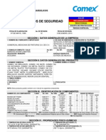 Hoja de Datos de Seguridad de Pintura en Areosol Comex