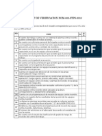 Check List de Verificacion Nom-002