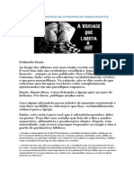 Carta de Ex-Pastor Adventista Com 20 Perguntas Que Nenhum Adventista Responde.