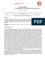 The Local Discrete Wave-Number Method To Simulate Wave Propagation in Irregular Layer