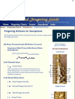 Fingering Scheme For Saxophone - The Woodwind Fingering Guide