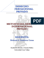 Metodos Del Derecho Internacional Privado