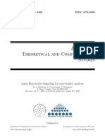 Latin Hypercube Sampling For Uncertainty Analysis