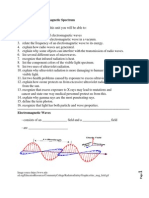 Light and The Electromagnetic Spectrum Completion Notes