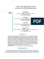 Effect of Geogrid Reinforcement Location in Paved Road Improvement