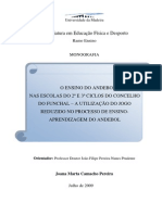 Ensino Andebol Atavés Jogos Reduzidos